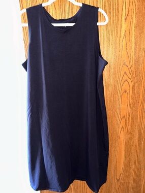 Eileen Fisher stretchy cotton dress 1x